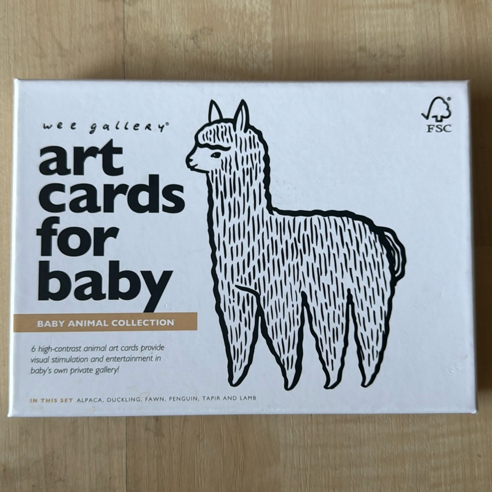 6 Art Cards for Baby Animal Collection | Contrast Cards | Developmental EUC